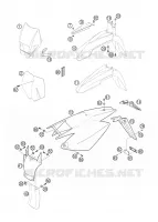 PLASTIQUES pour Husqvarna FS 650 E de 2006