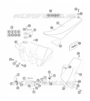 RESERVOIR / SELLE pour Husqvarna FS 650 E de 2006