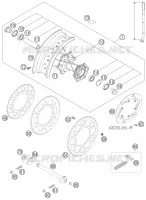 ROUE ARRIERE pour Husqvarna FS 650 E de 2006