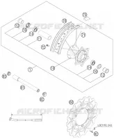 ROUE AVANT pour Husqvarna FS 650 E de 2006