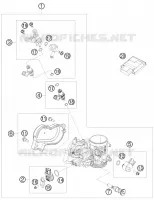BOITIER PAPILLON INJECTION pour Husqvarna FE 570 de 2011