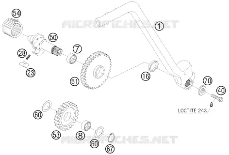 KICK Husqvarna Husaberg 550 2008 FS 550 E  FS 550 E