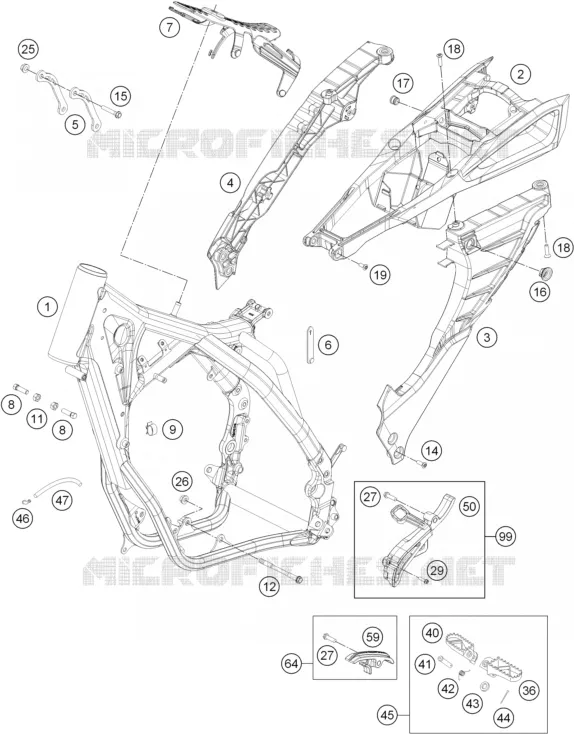 CADRE Husqvarna Husaberg 350 2014 FE 350  FE 350