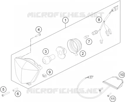 PHARE / FEU ARRIERE Husqvarna Husaberg 350 2014 FE 350  FE 350