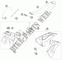 RESERVOIR / SELLE pour HVA FE 390 de 2012