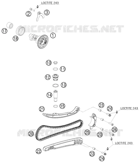 DISTRIBUTION Husqvarna Husaberg 390 2011 FE 390  FE 390
