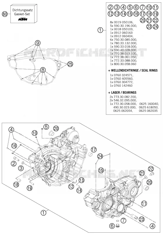CARTER MOTEUR Husqvarna Husaberg 250 2014 FE 250  FE 250