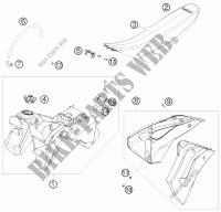 RESERVOIR / SELLE pour HVA FX 450 de 2011