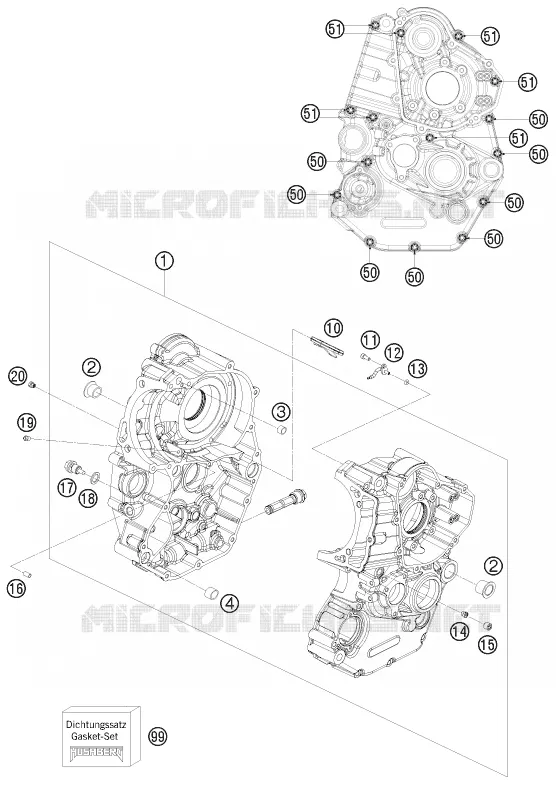 CARTER MOTEUR Husqvarna Husaberg 450 2011 FX 450  FX 450