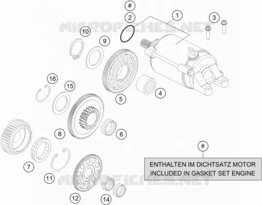 DEMARREUR ELECTRIQUE Husqvarna Husqvarna 701 2020 701 ENDURO  701 ENDURO LR