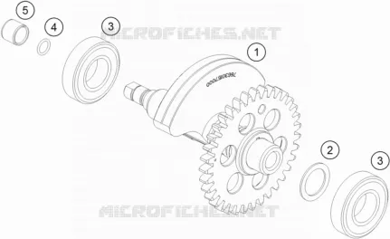ARBRE D'EQUILIBRAGE Husqvarna Husqvarna 701 2019 SVARTPILEN 701  SVARTPILEN 701