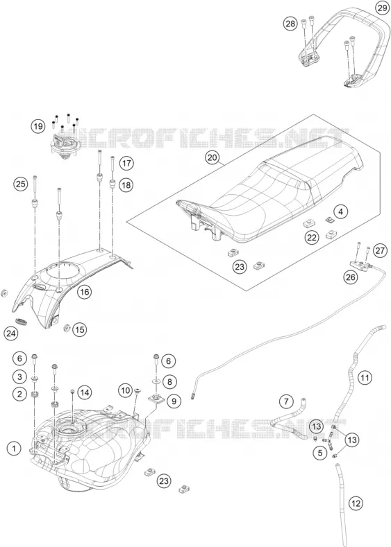 RESERVOIR / SELLE Husqvarna Husqvarna 401 2020 VITPILEN 401  VITPILEN 401 - B.D.