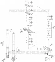 FOURCHE / T DE FOURCHE pour Husqvarna SVARTPILEN 401 CKD de 2019