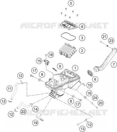 FILTRE A AIR Husqvarna Husqvarna 401 2020 SVARTPILEN 401  SVARTPILEN 401