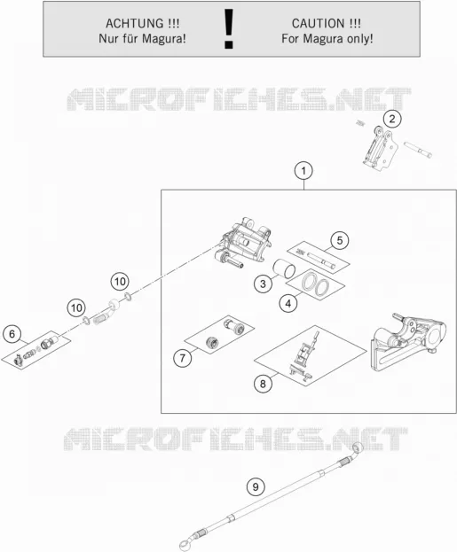 ETRIER DE FREIN AR Husqvarna Husqvarna 350 2019 FX 350  FX 350