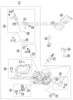 BOITIER PAPILLON INJECTION pour Husqvarna FE 501 HQV de 2014