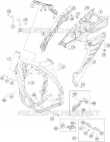 CADRE pour Husqvarna FE 501 HQV de 2014