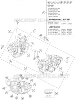 CARTER MOTEUR pour Husqvarna FE 501 HQV de 2014