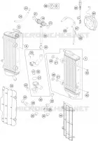 CIRCUIT DE REFROIDISSEMENT pour Husqvarna FE 501 HQV de 2014