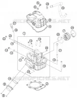 CULASSE pour Husqvarna FE 501 HQV de 2014