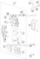 ETRIER DE FREIN AVANT pour Husqvarna FE 501 HQV de 2014