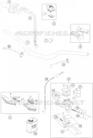 GUIDON / COMMANDES pour Husqvarna FE 501 HQV de 2014