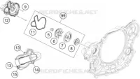 POMPE A EAU pour Husqvarna FE 501 HQV de 2014
