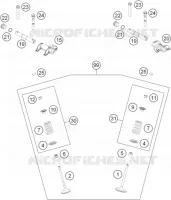 SOUPAPES pour Husqvarna FE 501 HQV de 2014