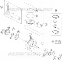 VILEBREQUIN / PISTON pour Husqvarna FE 501 HQV de 2014