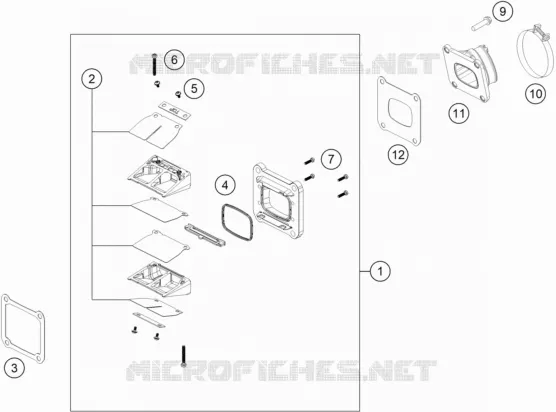 BOITE A CLAPETS Husqvarna Husqvarna 300 2020 TE 300  TE 300I