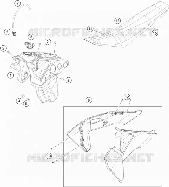 RESERVOIR / SELLE Husqvarna Husqvarna 300 2020 TE 300  TE 300I