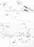 GUIDON / COMMANDES pour Husqvarna TC 250 de 2019