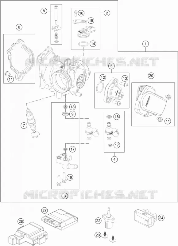 BOITIER PAPILLON INJECTION Husqvarna Husqvarna 450 2020 FC 450  FC 450 ROCKSTAR EDITION