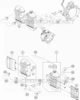CIRCUIT DE REFROIDISSEMENT pour Husqvarna TC 50 MINI de 2020