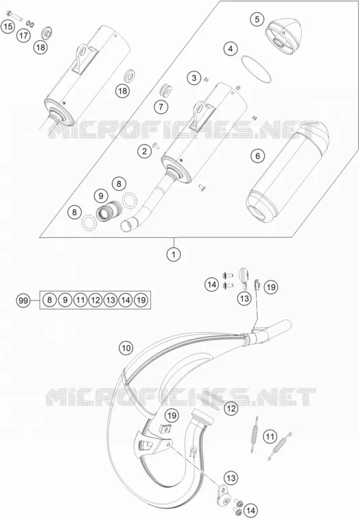 ECHAPPEMENT Husqvarna Husqvarna 85 2019 TC 85  TC 85 19/16