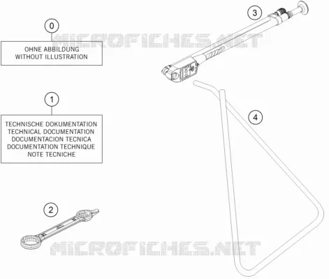 TROUSSE A OUTILS / MANUELS / OPTIONS Husqvarna Husqvarna 85 2019 TC 85  TC 85 19/16
