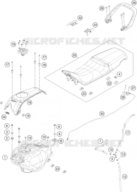 RESERVOIR / SELLE Husqvarna Husqvarna 401 2020 VITPILEN 401  VITPILEN 401 - CKD