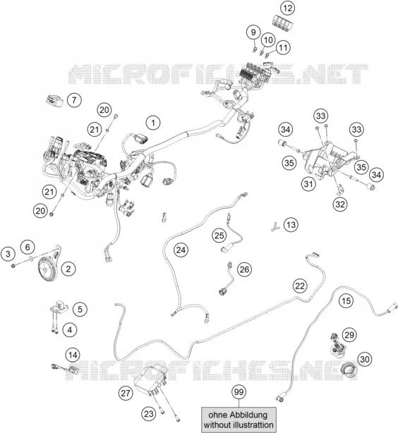 FAISCEAU ELECTRIQUE Husqvarna Husqvarna 125 2021 SVARTPILEN 125  SVARTPILEN 125 - B.D.