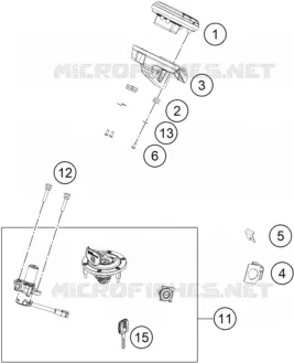 CONTACTEUR A CLE Husqvarna Husqvarna 401 2021 SVARTPILEN 401  SVARTPILEN 401 - B.D.