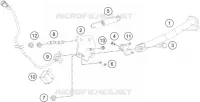 BEQUILLE LATERALE / CENTRALE pour Husqvarna SVARTPILEN 401 - CKD de 2021
