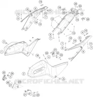 CACHES LATERAUX pour Husqvarna SVARTPILEN 401 - CKD de 2021