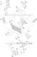 CIRCUIT DE REFROIDISSEMENT pour Husqvarna SVARTPILEN 401 - CKD de 2021