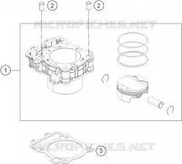 CYLINDRE pour Husqvarna SVARTPILEN 401 - CKD de 2021