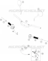 GUIDON / COMMANDES pour Husqvarna SVARTPILEN 401 - CKD de 2021