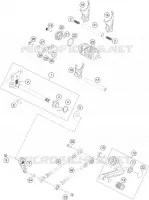 MECANISME DE SELECTION DE VITESSES pour Husqvarna SVARTPILEN 401 - CKD de 2021