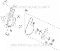 POMPE A EAU pour Husqvarna SVARTPILEN 401 - CKD de 2021