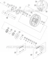 ROUE ARRIERE pour Husqvarna SVARTPILEN 401 - CKD de 2021