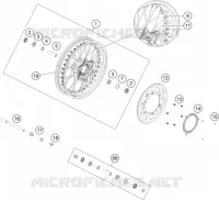 ROUE AVANT pour Husqvarna SVARTPILEN 401 - CKD de 2021