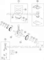 VILEBREQUIN / PISTON pour Husqvarna SVARTPILEN 401 - CKD de 2021