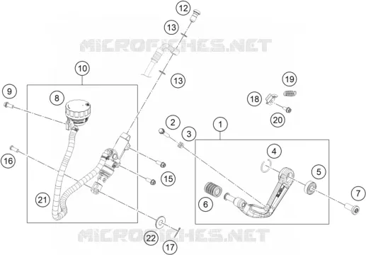 MAITRE CYLINDRE DE FREIN ARRIERE Husqvarna Husqvarna 401 2020 SVARTPILEN 401  SVARTPILEN 401 - B.D.